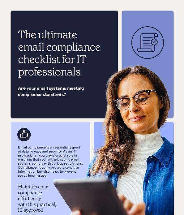 Email compliance checklist for IT