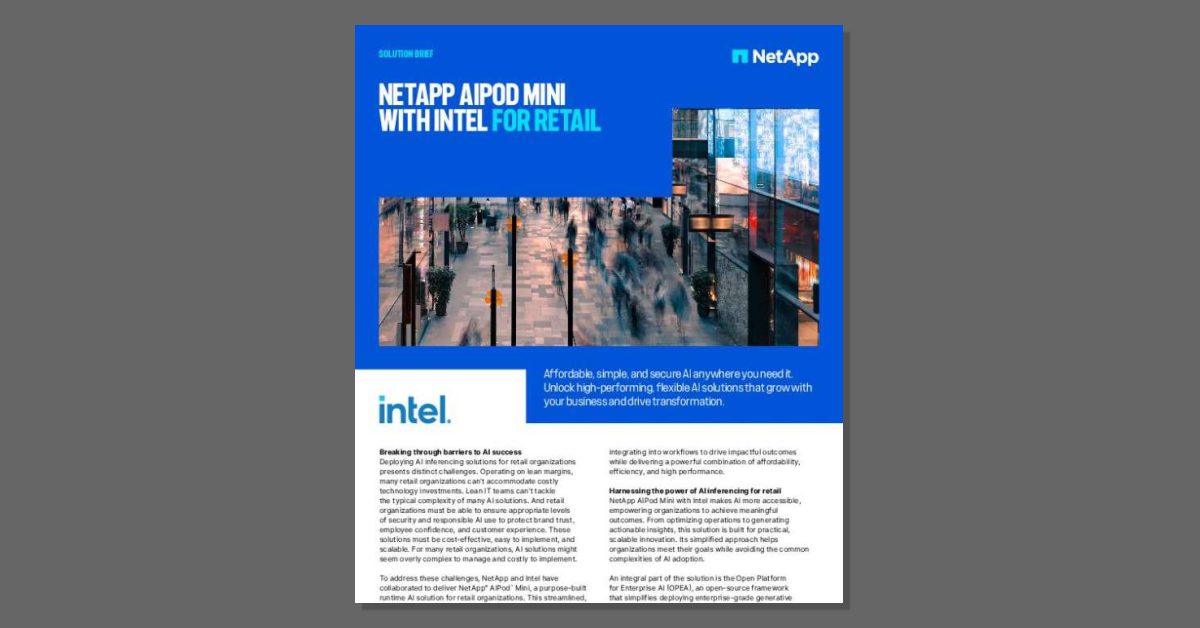 NetApp AIPod Mini with Intel for Retail