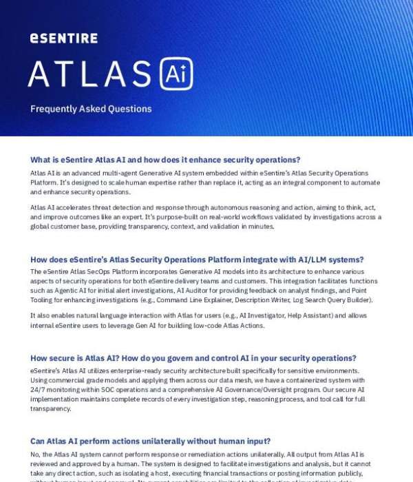 eSentire Atlas AI FAQ