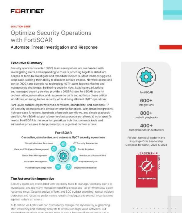 Optimize Security Operations with FortiSOAR