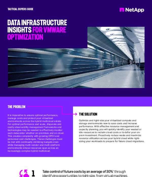 Data Infrastructure Insights for VMware Optimization