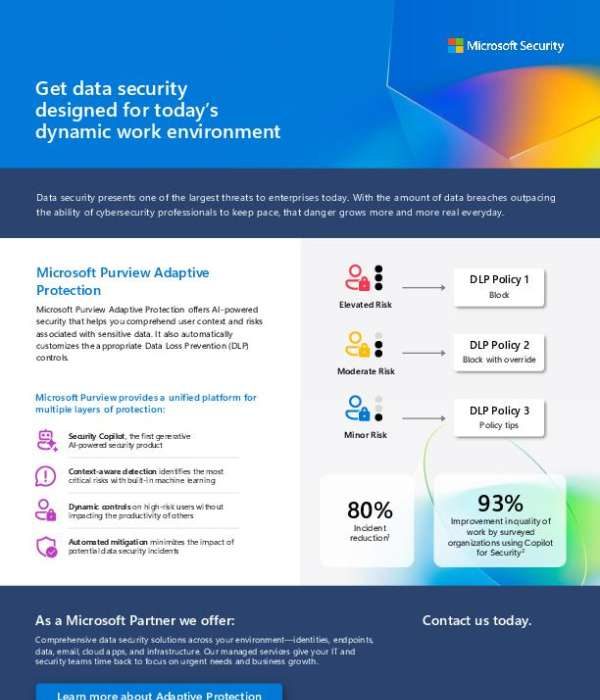 Get data security designed for today’s dynamic work environment