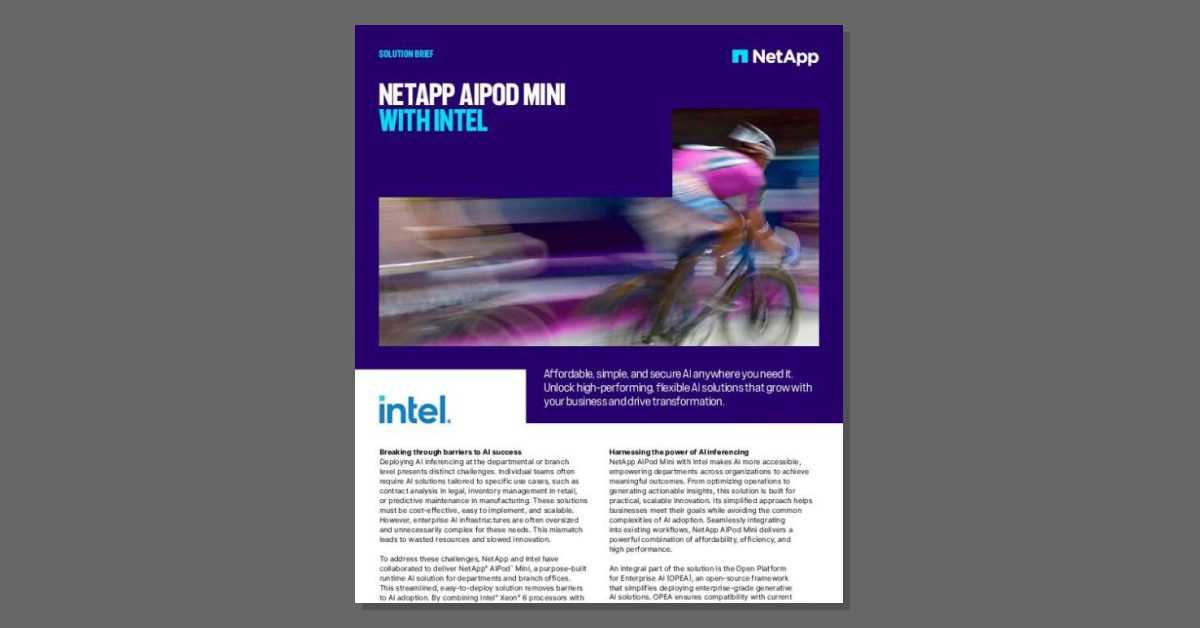 NetApp AIPod Mini with Intel