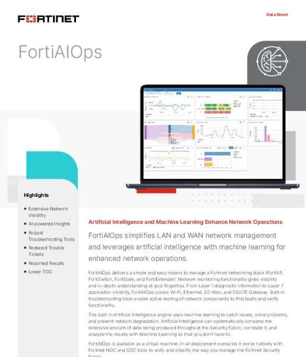 FortiAIOps Data Sheet